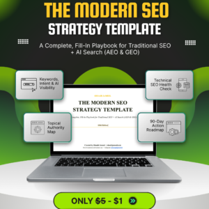 Modern SEO Strategy Template (2026 Edition) — With AI Search & AEO/GEO Framework